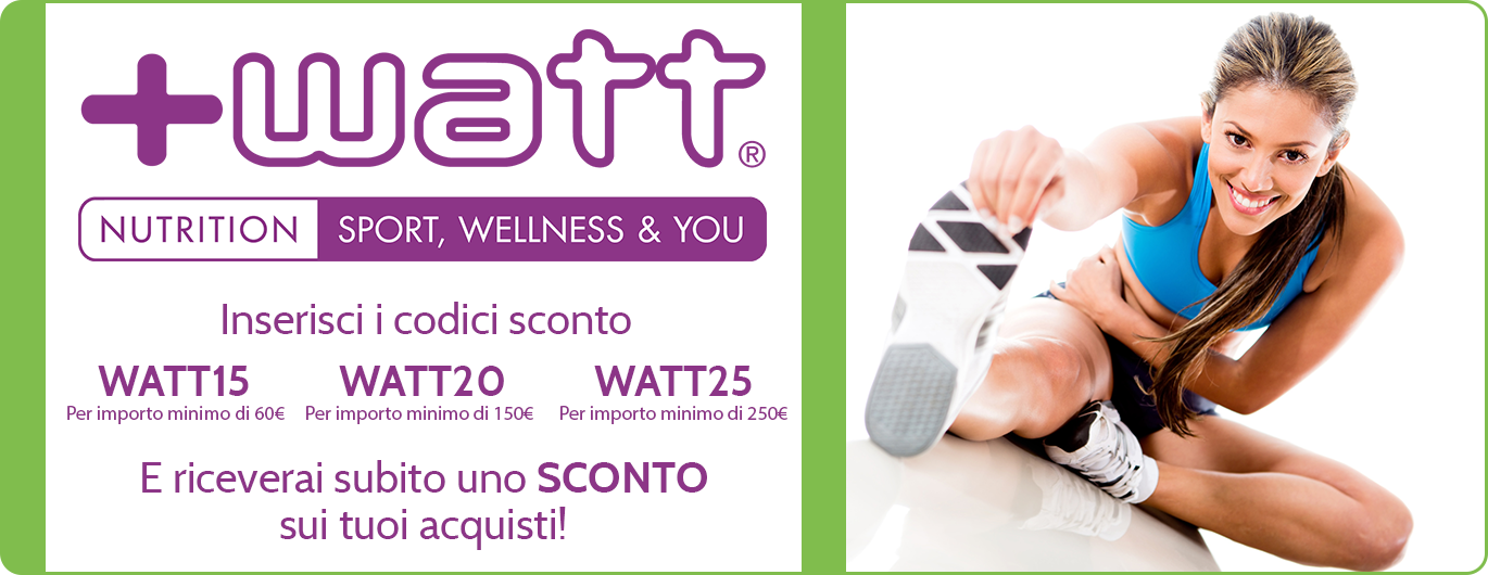 Prodotti +Watt ricevi uno sconto sugli acquisti