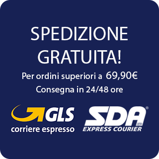 Spedizione gratuita sopra i 49.90€ con sda