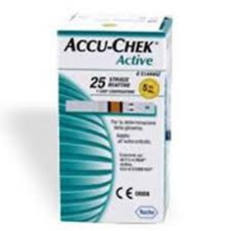 ACCU-CHEK ACTIVE STRIPS 25PZ