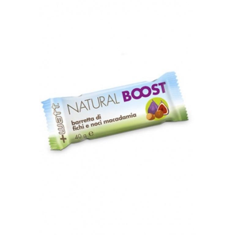 NATURAL BOOST Barretta Energetica da 40 g - Gusto FICHI E NOCI DI MACADAMIA